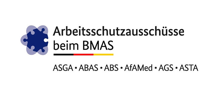 Logo Ausschüsse beim BMAS: ASGA, ABAS, ABS, AfAMed, AGS, ASTA